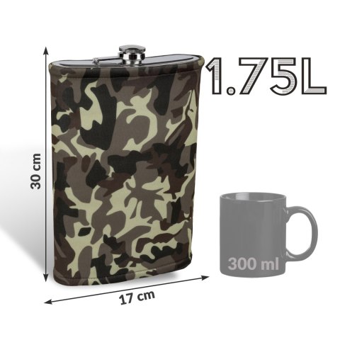 Gigantyczna Piersiówka Militarna dla mężczyzny Gigantyczna Piersiówka Militarna dla mężczyzny
