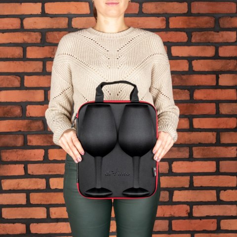 Kieliszki do wina w etui gigantyczne na całe wino Kieliszki do wina w etui gigantyczne na całe wino