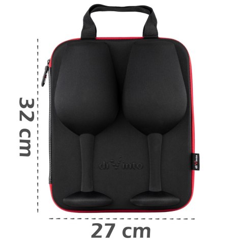 Kieliszki do wina w etui gigantyczne na całe wino Kieliszki do wina w etui gigantyczne na całe wino