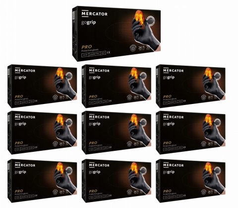 Rękawice Nitrylowe 50 szt. Gogrip Black - 10 op. (XXL 10-11) Rękawice Nitrylowe 50 szt. Gogrip Black - 10 op. (XXL 10-11)
