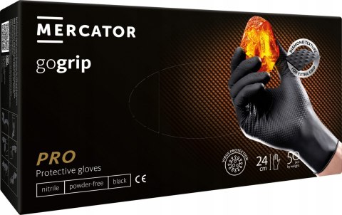 Rękawice Nitrylowe 50 szt. Gogrip Black - 10 op. (XXL 10-11) Rękawice Nitrylowe 50 szt. Gogrip Black - 10 op. (XXL 10-11)