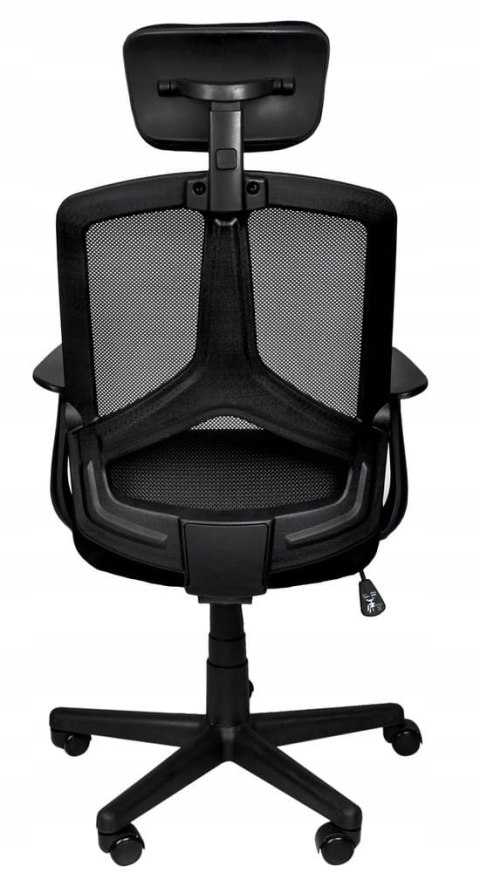 Fotel Biurowy Obrotowy Ergonomiczny / Czarny / MALATEC