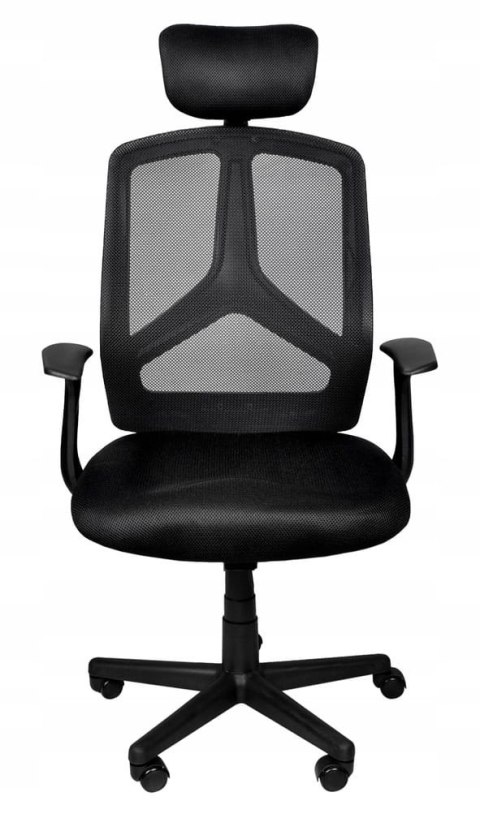 Fotel Biurowy Obrotowy Ergonomiczny / Czarny / MALATEC