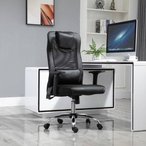 Fotel Biurowy Skóra Eko z Masażem PAKO V