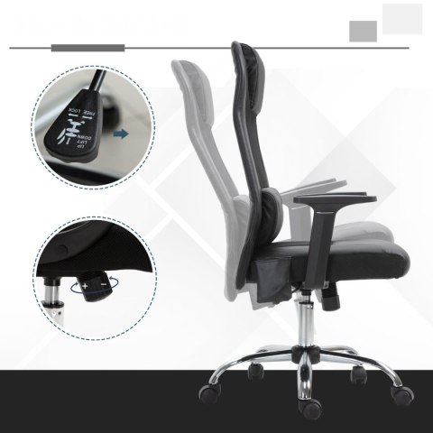 Fotel Biurowy Skóra Eko z Masażem PAKO V