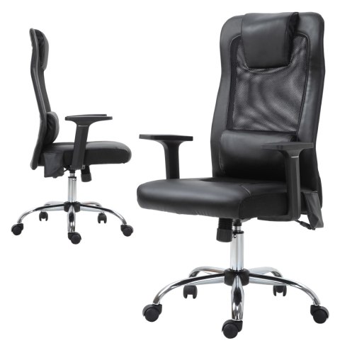 Fotel Biurowy Skóra Eko z Masażem PAKO V