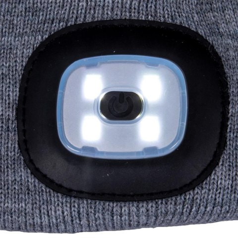 Czapka Zimowa LED Z Wymienną Latarką REIS CZLED_B Czapka Zimowa LED Z Wymienną Latarką REIS CZLED_B