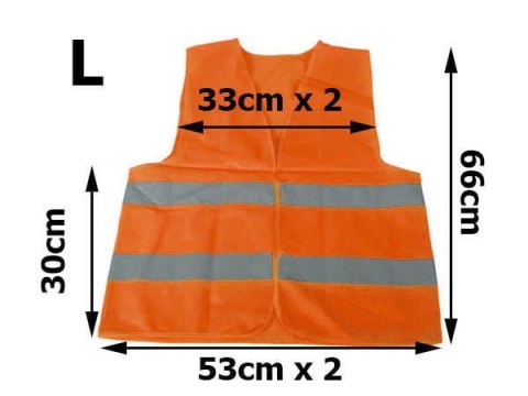 Kamizelka Odblaskowa Pomarańczowa (3XL)