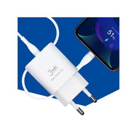 Ładowarka 3mk Hyper Charger 20W White Ładowarka 3mk Hyper Charger 20W White