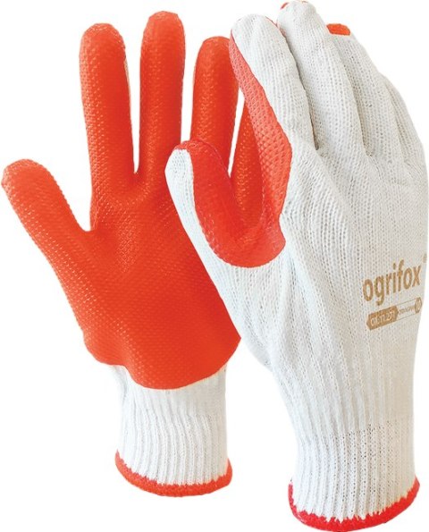 Rękawice Brukarskie / biało-pomarańczowe / Rozmiar: 10 - XL / OX-ORANGINA Rękawice Brukarskie / biało-pomarańczowe / Rozmiar: 10 - XL / OX-ORANGINA