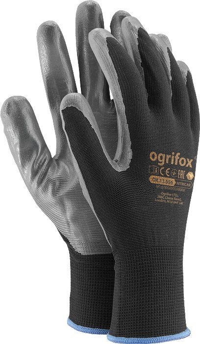 Rękawice robocze / Czarne / OX-NITRICAR_BS (10 - XL) Rękawice robocze / Czarne / OX-NITRICAR_BS (10 - XL)