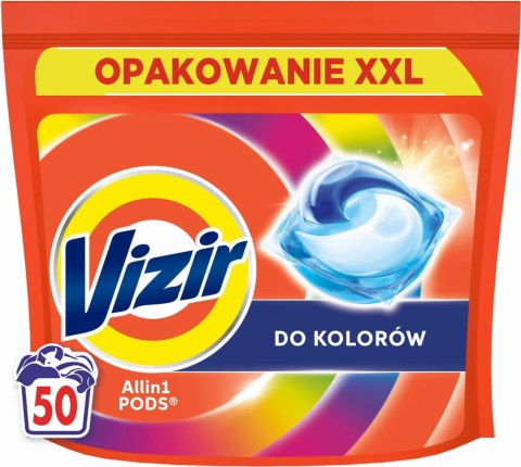 VIZIR Kapsułki Do Prania All In 1 PODS Do Koloru 50 szt. VIZIR Kapsułki Do Prania All In 1 PODS Do Koloru 50 szt.