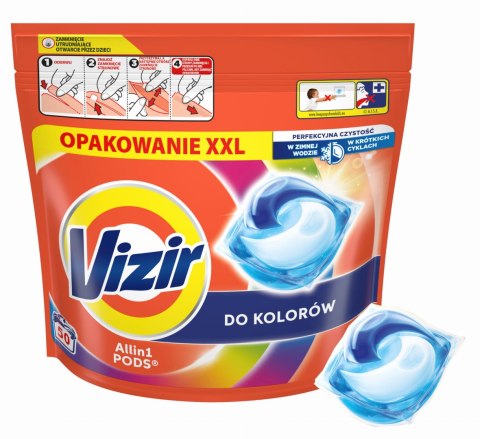 VIZIR Kapsułki Do Prania All In 1 PODS Do Koloru 50 szt. VIZIR Kapsułki Do Prania All In 1 PODS Do Koloru 50 szt.