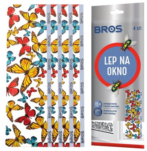 BROS - lep na okno 4-pak - 1 op. BROS - lep na okno 4-pak - 1 op.