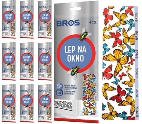 BROS - lep na okno 4-pak - 10 op. BROS - lep na okno 4-pak - 10 op.