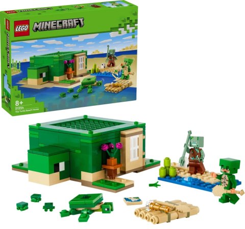 21254 - LEGO Minecraft - Domek na plaży żółwi 21254 - LEGO Minecraft - Domek na plaży żółwi