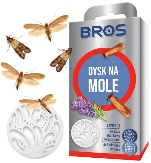 BROS - dysk na mole lawenda - 1 szt. BROS - dysk na mole lawenda - 1 szt.