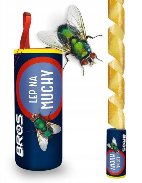 BROS - lep okrągły na muchy - 1 szt. BROS - lep okrągły na muchy - 1 szt.