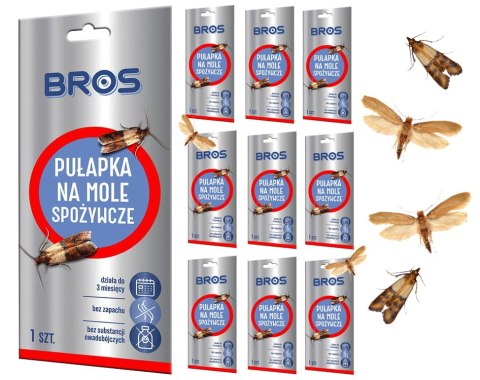 BROS - na mole spożywcze - 10 szt. BROS - na mole spożywcze - 10 szt.