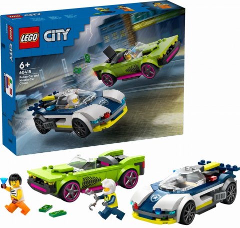 60415 - LEGO City - Pościg radiowozu za muscle carem 60415 - LEGO City - Pościg radiowozu za muscle carem