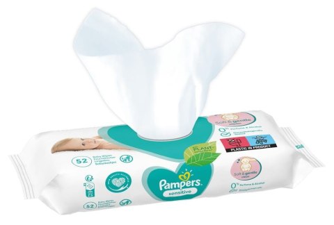 PAMPERS Chusteczki Nawilżane Sensitive 52 szt. - 1 op. PAMPERS Chusteczki Nawilżane Sensitive 52 szt. - 1 op.