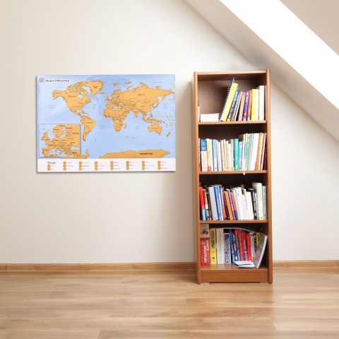 Mapa Odkrywcy Świat PL plakat ZDRAPKA w tubie duża Mapa Odkrywcy Świat PL plakat ZDRAPKA w tubie duża