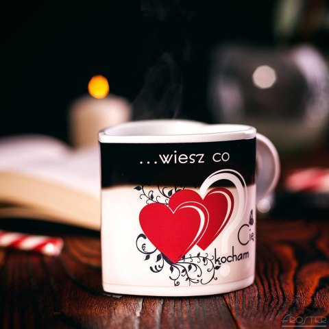 Zaskakujący Kubeczek w pudełku Kocham Cię magiczny Zaskakujący Kubeczek w pudełku Kocham Cię magiczny