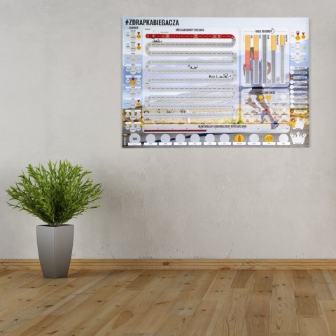 Zdrapka Biegacza plakat do zdrapywania PREZENT Zdrapka Biegacza plakat do zdrapywania PREZENT