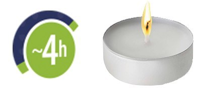 AURA Podgrzewacze Tealights Deko Premium 4h 30 szt. pf10-30s AURA Podgrzewacze Tealights Deko Premium 4h 30 szt. pf10-30s