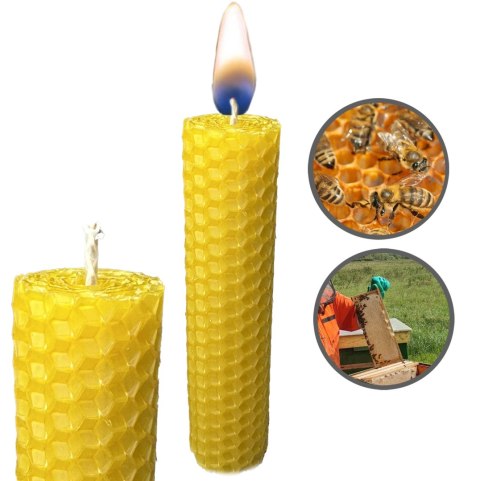 Świeca z Wosku Pszczelego - 5 szt.