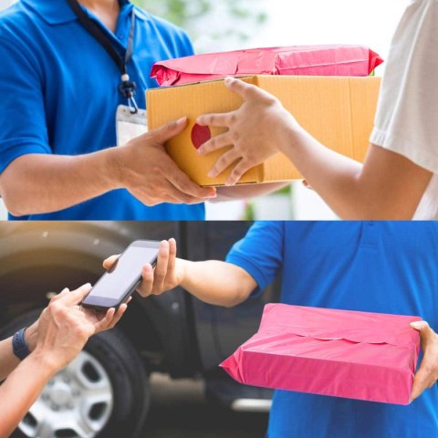 Foliopaki Kurierskie Różowe B3 400x500mm - 50 szt.