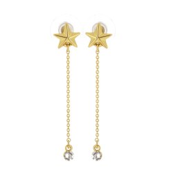 Kolczyki długie gwiazdki i kryształ (P15/STL/26AU)
