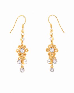 Kolczyki długie z kryształami (P12186AU)