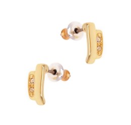 Kolczyki klamki z kryształkami (P9937AU)