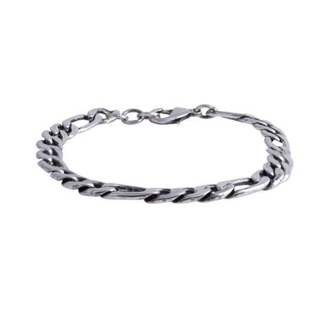 Bransoletka figaro 19 cm (B22/MEN/35AG CZ)