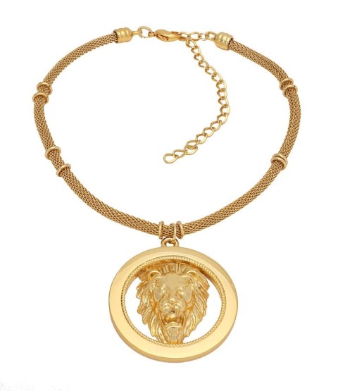 Choker z głową lwa (C21/LAT/57AU)