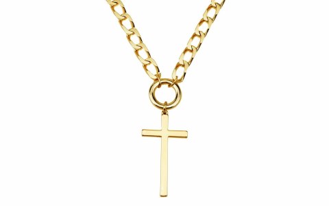 Choker z krzyżem z kolekcji Heavenly (C15/ROZ/21AU)