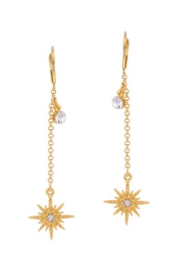 Kolczyki gwiazdki na łańcuszkach (P21/ZIM/09AU)