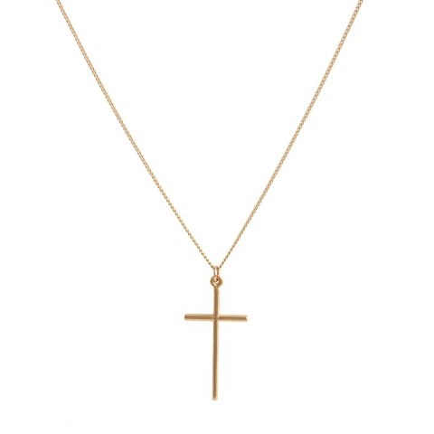 Łańcuszek męski z krzyżem 50 cm (C22/MEN/30AU)