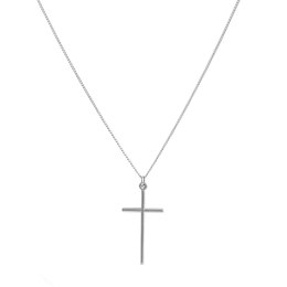 Łańcuszek męski z krzyżem 55 cm (C22/MEN/30/1AG)