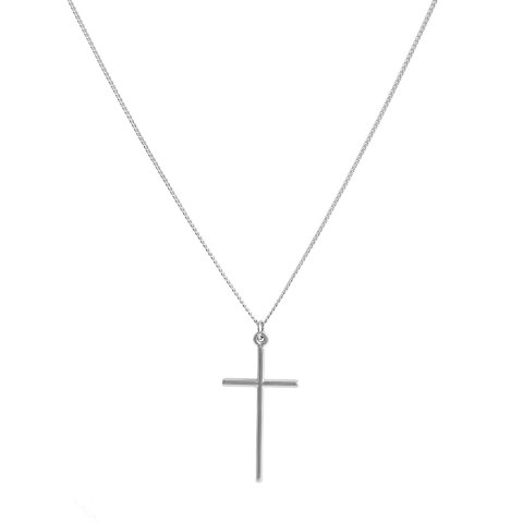 Łańcuszek męski z krzyżem 55 cm (C22/MEN/30/1AG)