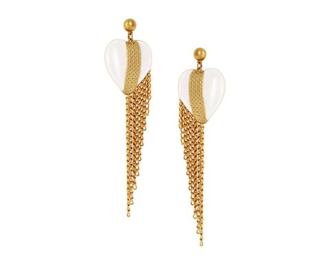 Kolczyki duże serca z łańcuszkami z kolekcji Heart Harmony (P23/ZIM/41/1AU)