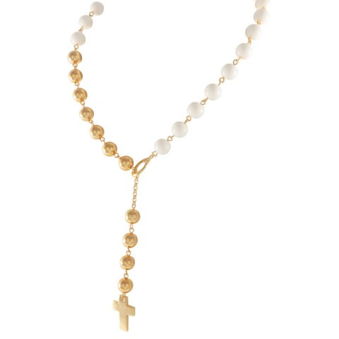 Naszyjnik z agatami i z krzyżykiem z kolekcji Heavenly (C23/KOR/165/Au) Naszyjnik z agatami i z krzyżykiem z kolekcji Heavenly (C23/KOR/165/Au)