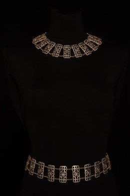 Pas z ażurowymi prostokątami (LV23/FSH/22AU)