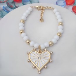 Bransoletka z agatami i sercem z kolekcji Bella (B23/ZWE/76AU)