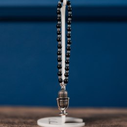 Bransoletka z onyksów z mikrofonem z kolekcji Colibra x Pan Lektor (B24/PAN/05)