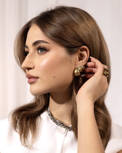 Kolczyki "Eden" średnie z kolekcji Nincevic (P24/JES/29)