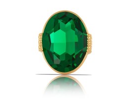 Pierścionek z dużym, mieniącym się kamieniem Majestic Green z kolekcji Primero (R23/ZIM/113/1AU)
