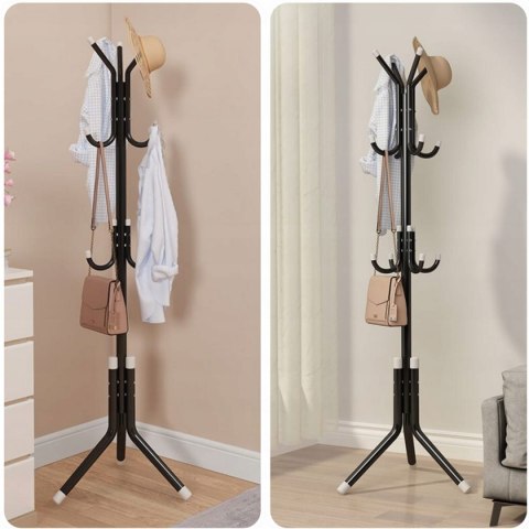 Wieszak Stojący Na Ubrania Czarny PAKO MAT-T-120