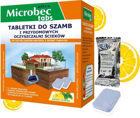 BROS - Microbec ULTRA - tabletka do szamb - 1 szt. BROS - Microbec ULTRA - tabletka do szamb - 1 szt.